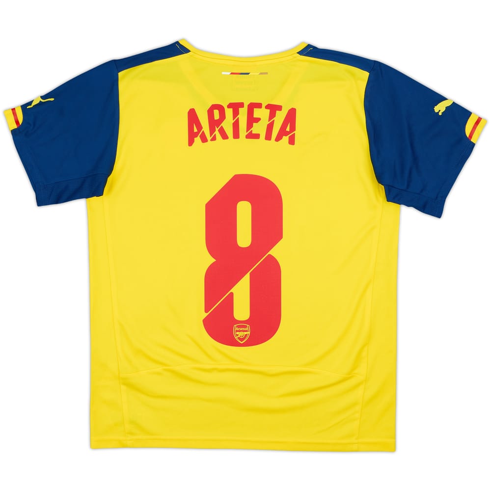 2014-15 Arsenal Away Shirt Arteta #8 - 10/10 - (L.Boys)