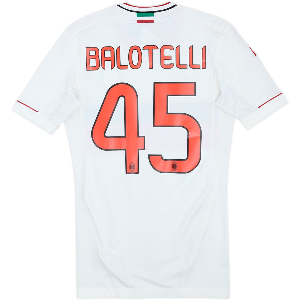 2012-13 AC Milan Player Issue TechFit Away Shirt Balotelli #45 (M/L)