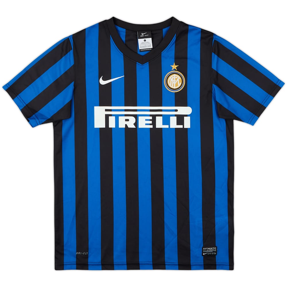 2011-12 Inter Milán Camiseta Local Básica - 8/10 - (L.Boys)