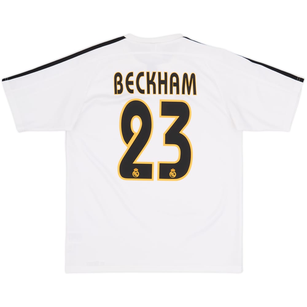 2003-04 Real Madrid Home Shirt Beckham #23 - 7/10 - (XL.Boys)