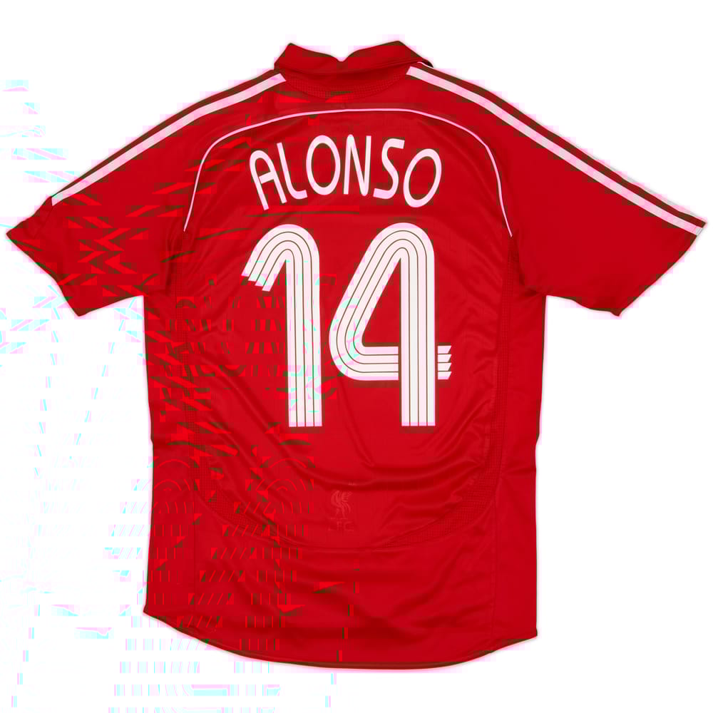 2006-08 Liverpool Home Shirt Alonso #14 - 5/10 - (M)