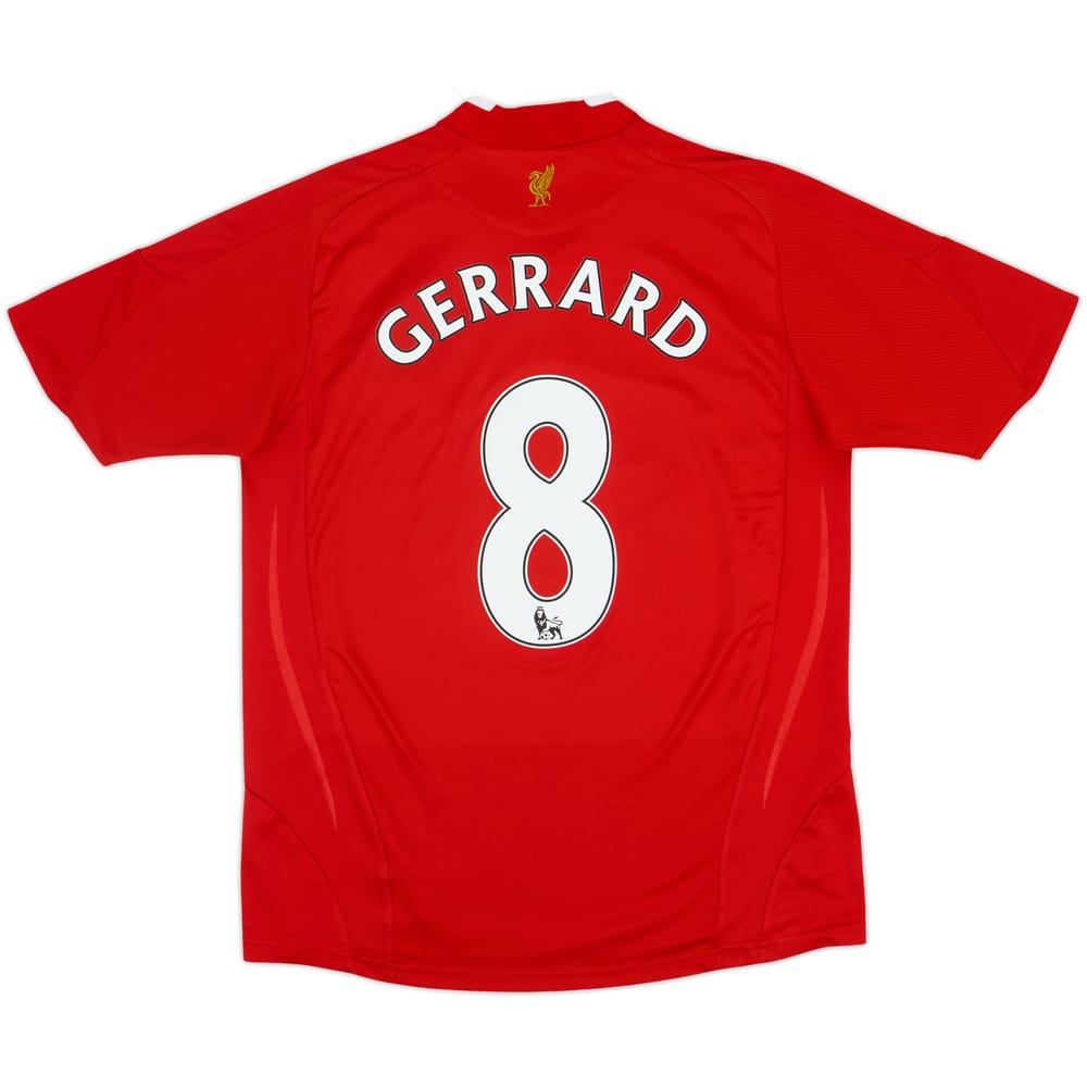 2008-10 Liverpool Camiseta Local Gerrard #8 - 6/10 - (XL.Boys)