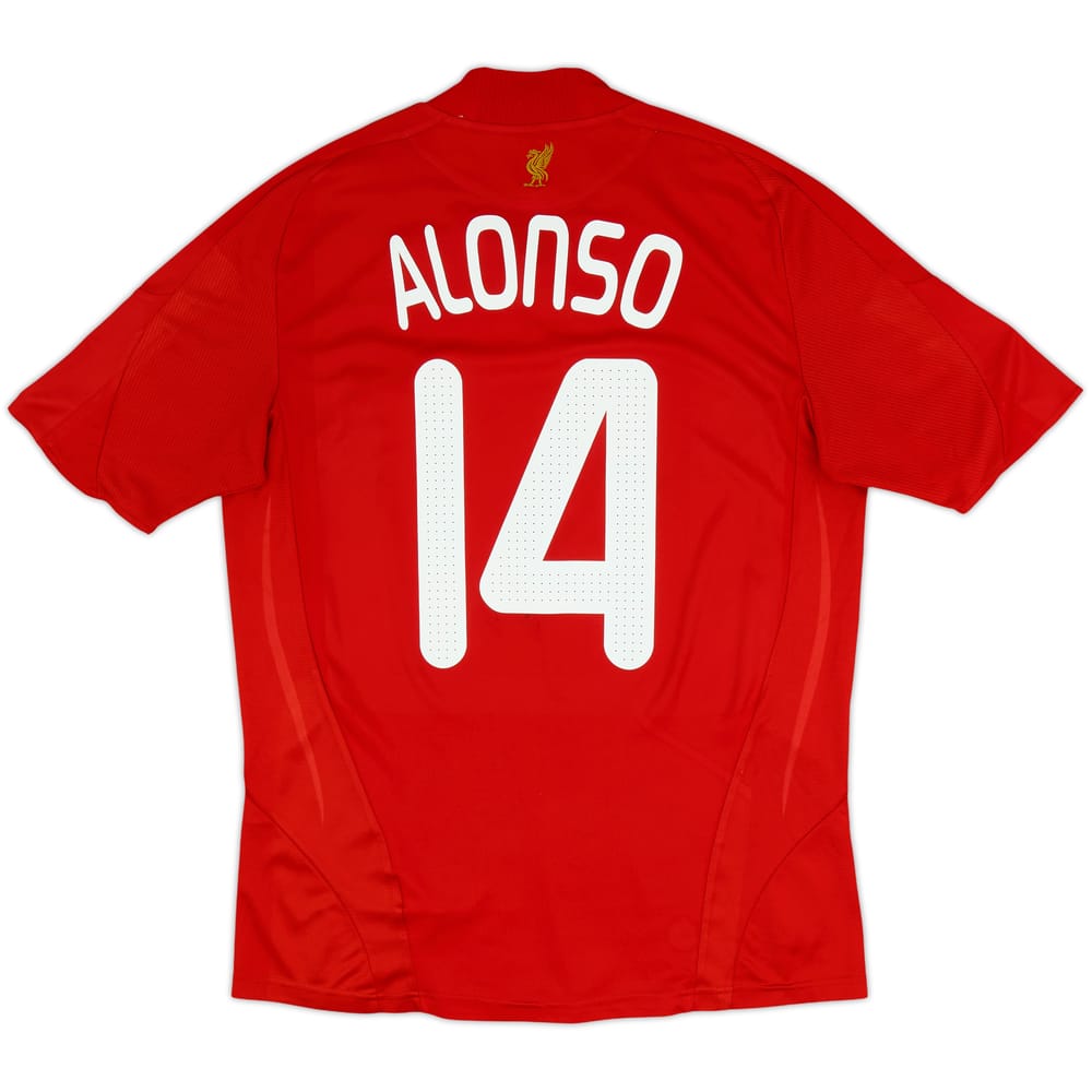2008-10 Liverpool Home Shirt Alonso #14 - 7/10 - (L)
