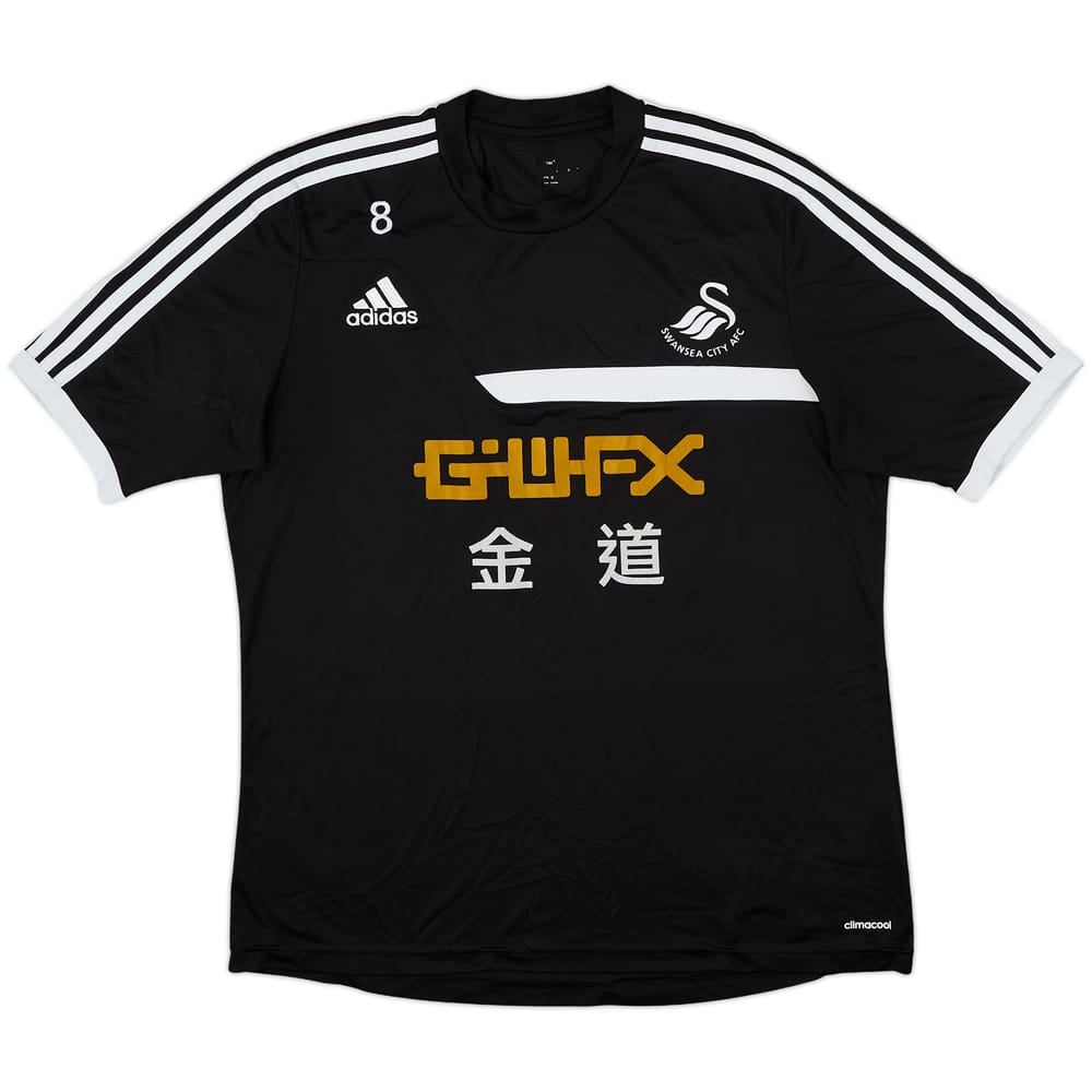 2013-14 Swansea City Player Issue adidas Training Shirt #8 (Shelvey) - 6/10 - (L)