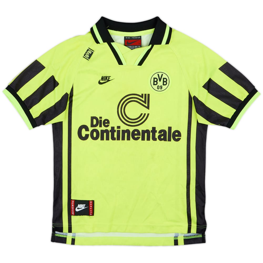 Camiseta de local del Borussia Dortmund 1996-97 - 8/10 - (Niños M)