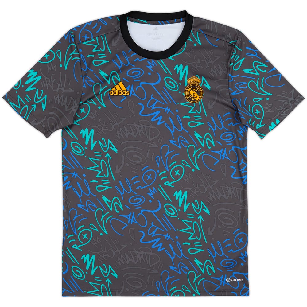 2021-22 Real Madrid adidas Training Shirt - 9/10 - (M)