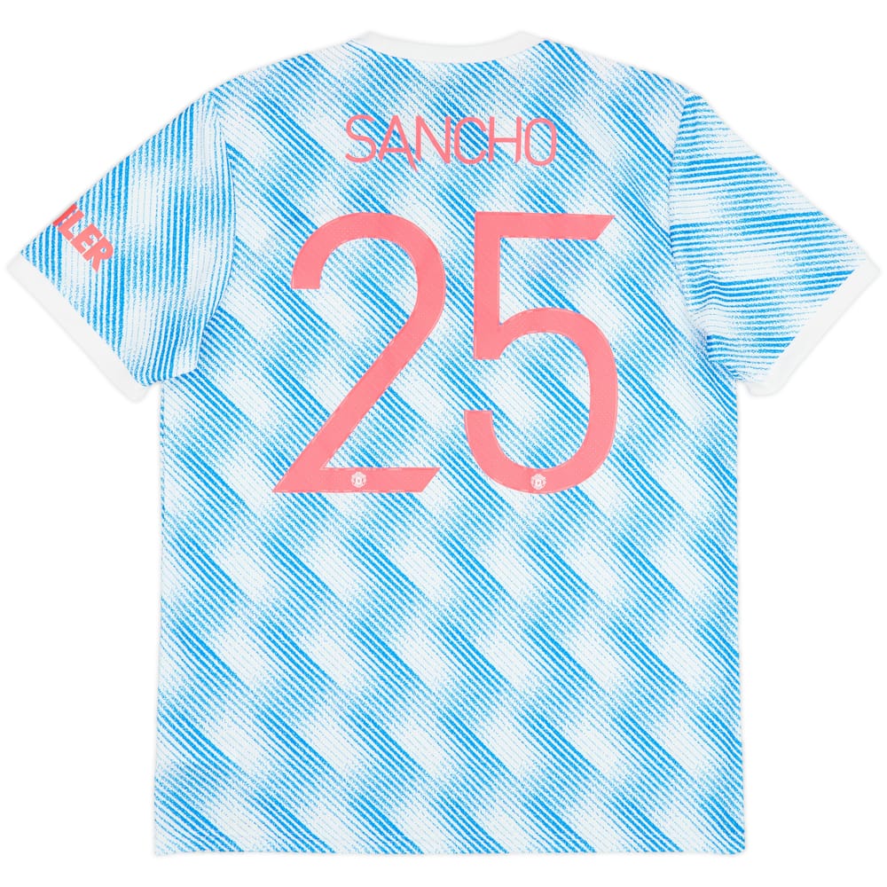 2021-22 Manchester United Away Shirt Sancho #25 - 9/10 - (L)