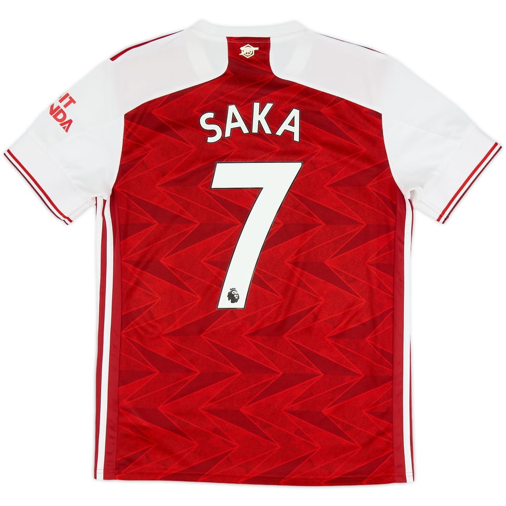 2020-21 Arsenal Home Shirt Saka #7 - 6/10 - (M)