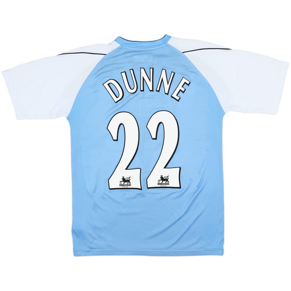 2006-07 Manchester City Camiseta Local Dunne #22 - 7/10 - (M)