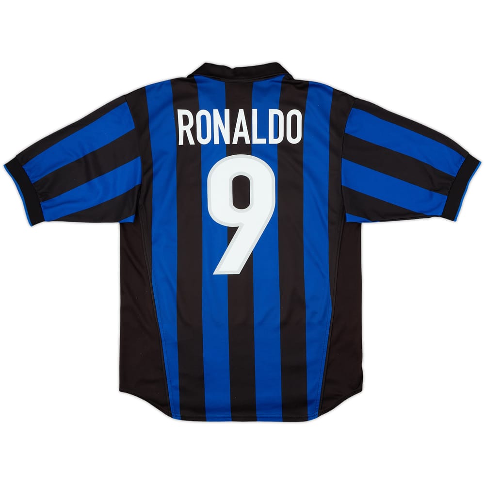 1998-99 Inter Milan Home Shirt Ronaldo #9 - 8/10 - (S)