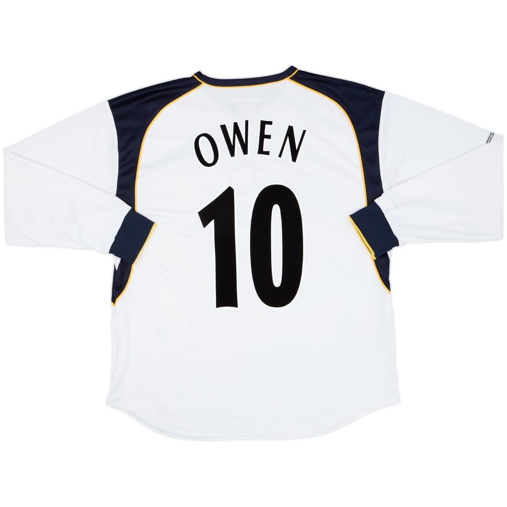 2001-03 Liverpool Away L/S Shirt Owen #10 - 7/10 - (L)