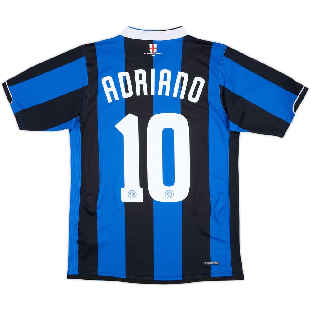 2006-07 Inter Milan Home Shirt Adriano #10 - 8/10 - (S)