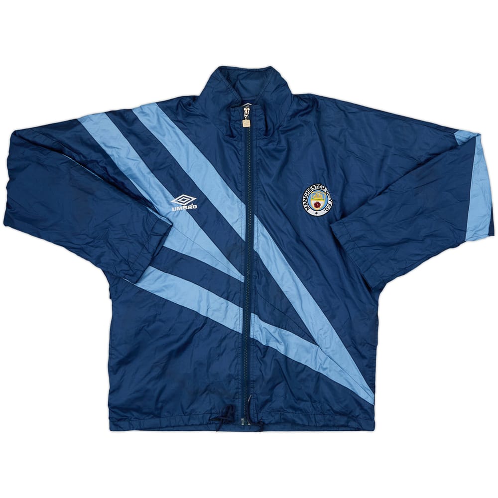 1991-93 Manchester City Umbro Track Jacket - 6/10 - (XS)
