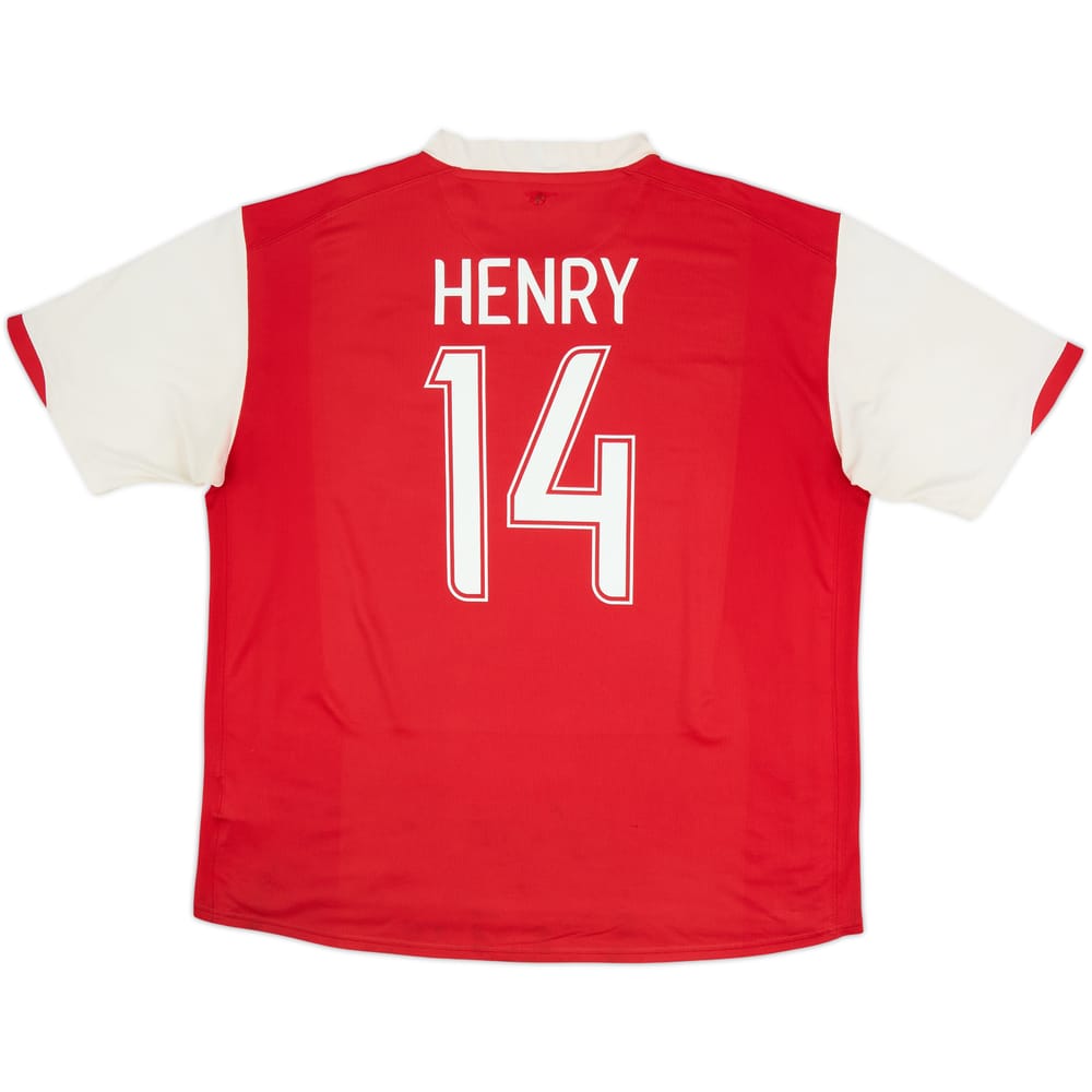 2006-08 Arsenal Home Shirt Henry #14 - 5/10 - (XL)
