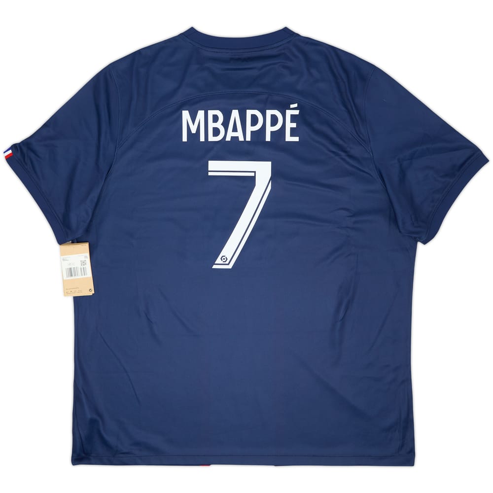 2022-23 Paris Saint-Germain Home Shirt Mbappe #7 (XXL)