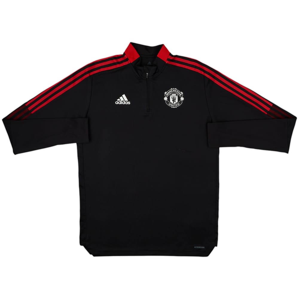 Top de entrenamiento con cremallera de 1/4 adidas del Manchester United 2021-22 - 6/10 - (L)