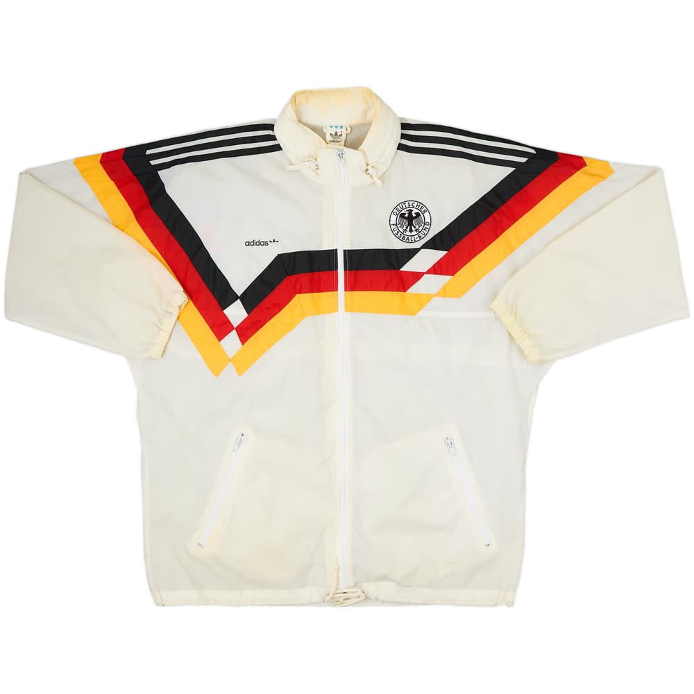 1990-92 Germany adidas Hooded Rain Jacket - 5/10 - (L/XL)