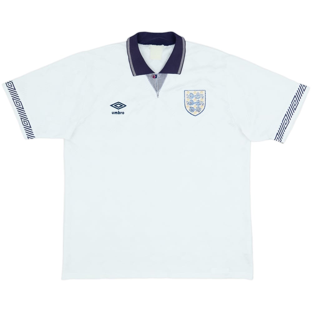 1990-92 England Home Shirt - 6/10 - (L)