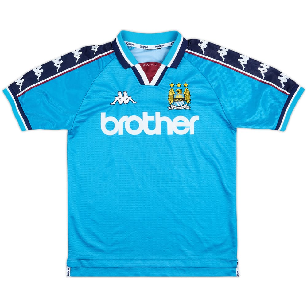 1997-99 Manchester City Home Shirt - 7/10 - (L.Boys)