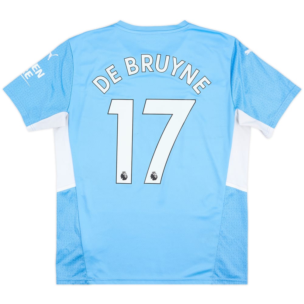 2021-22 Manchester City Home Shirt De Bruyne #17 - 7/10 - (L)