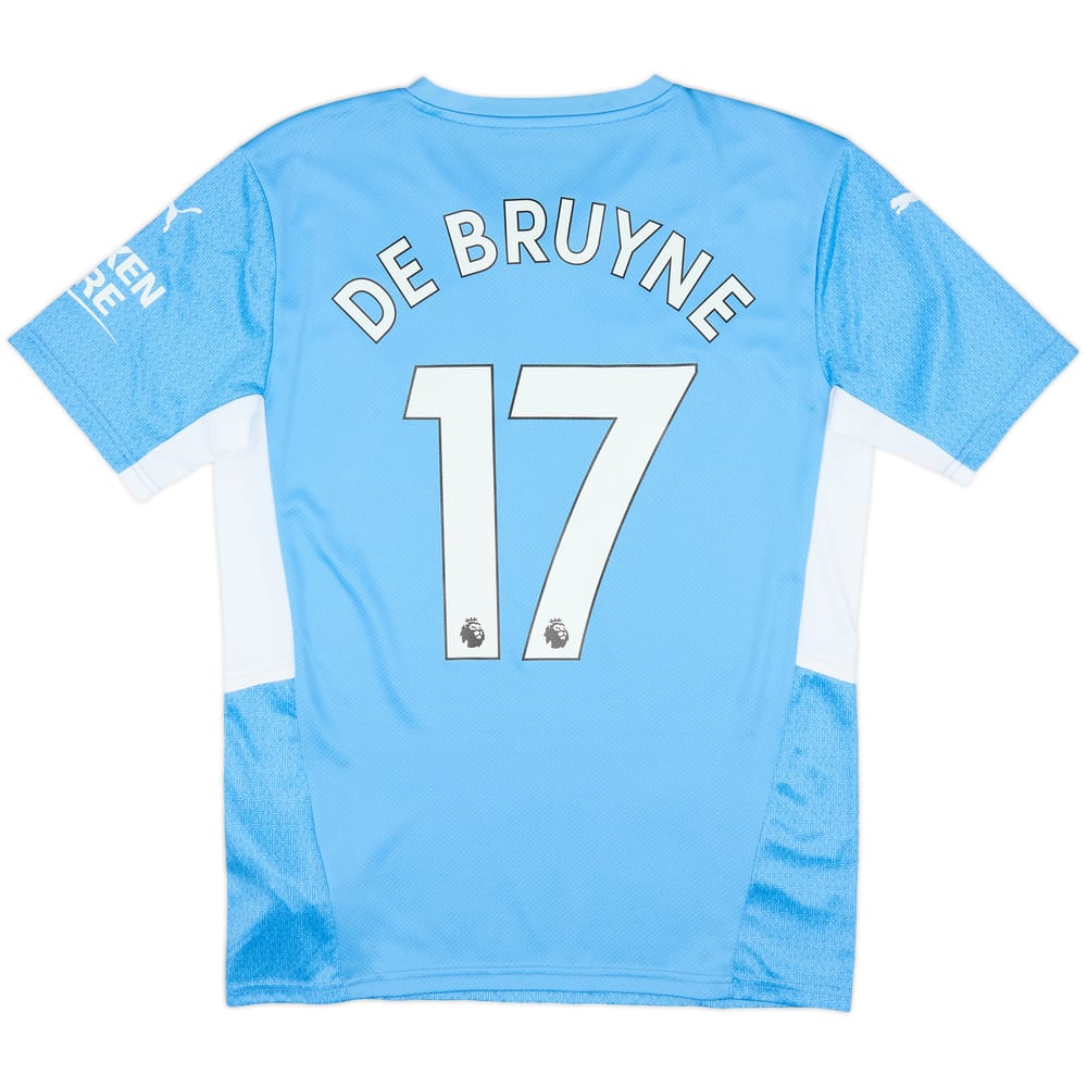 2021-22 Manchester City Home Shirt De Bruyne #17 - 10/10 - (M)