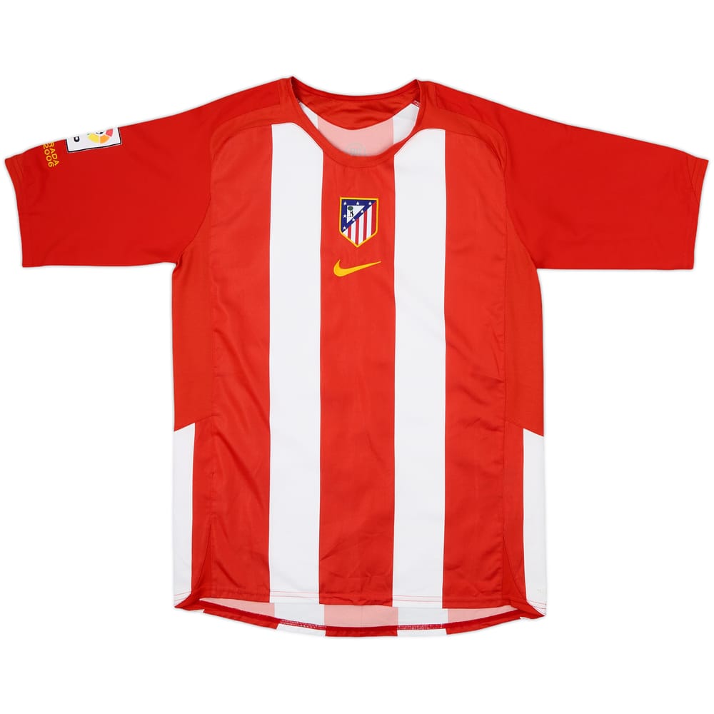 2005-06 Atletico Madrid Home Shirt - 8/10 - (XL.Boys)