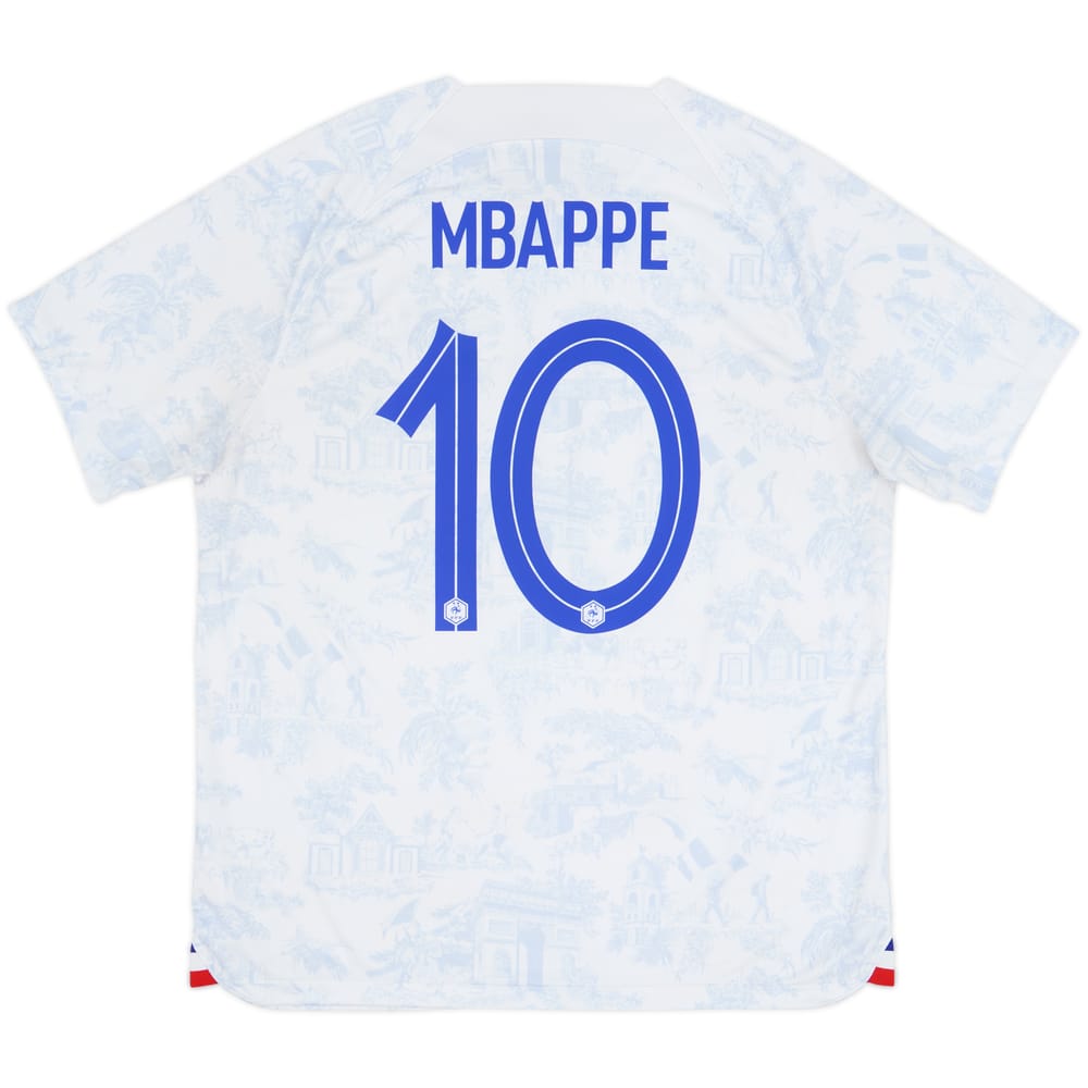 2022-23 France Away Shirt Mbappe #10 - 7/10 - (XL)