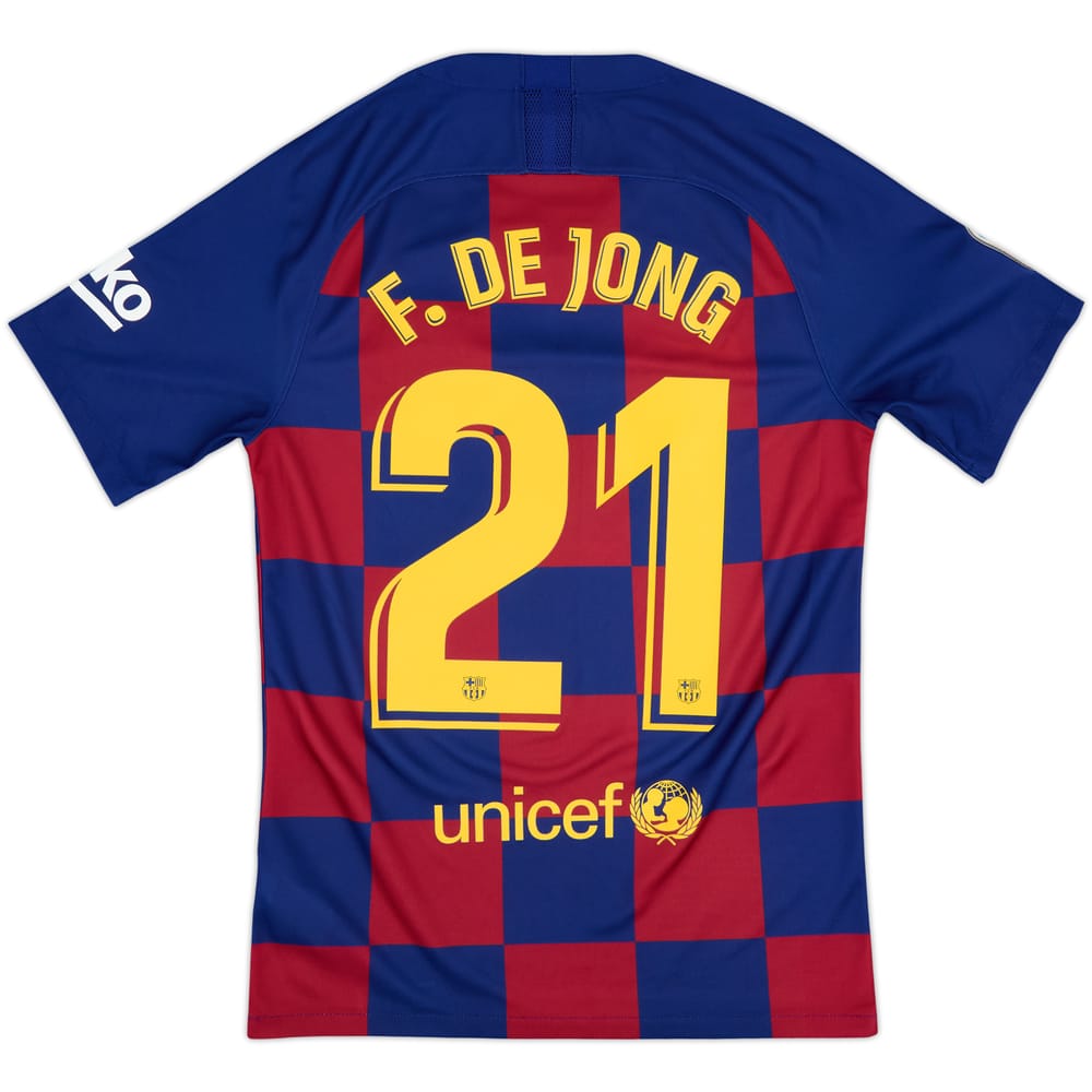 Camiseta de local del Barcelona 2019-20 F.De Jong #21 - 8/10 - (S)