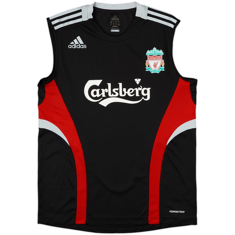 2008-09 Liverpool adidas Formotion Chaleco de entrenamiento - 8/10 - (M/L)
