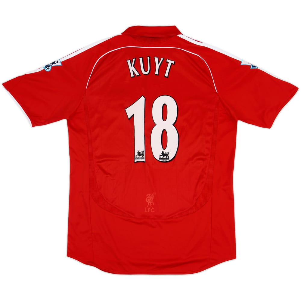 2006-08 Liverpool Home Shirt Kuyt #18 - 9/10 - (L)