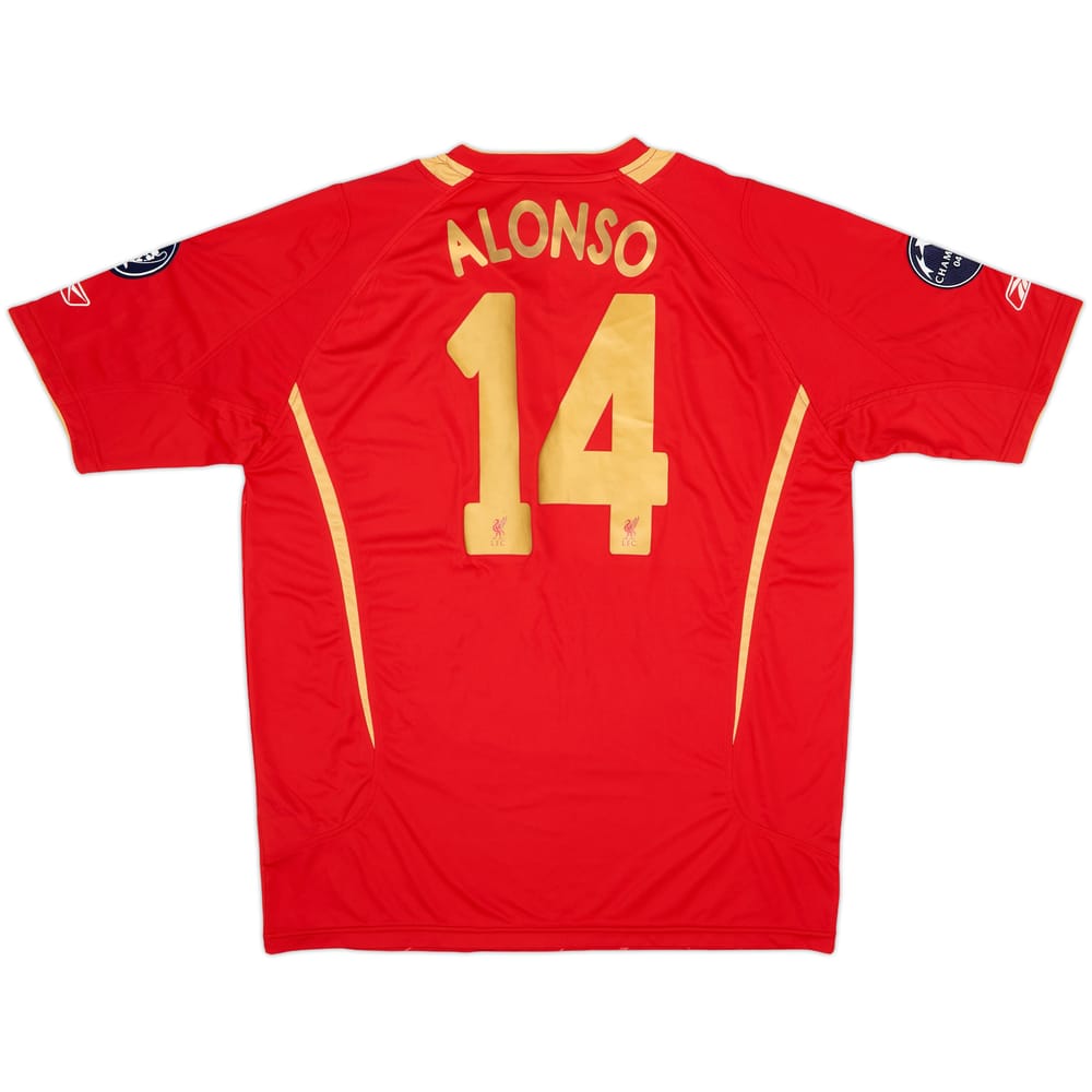 2005-06 Liverpool CL Home Shirt Alonso #14 (L)