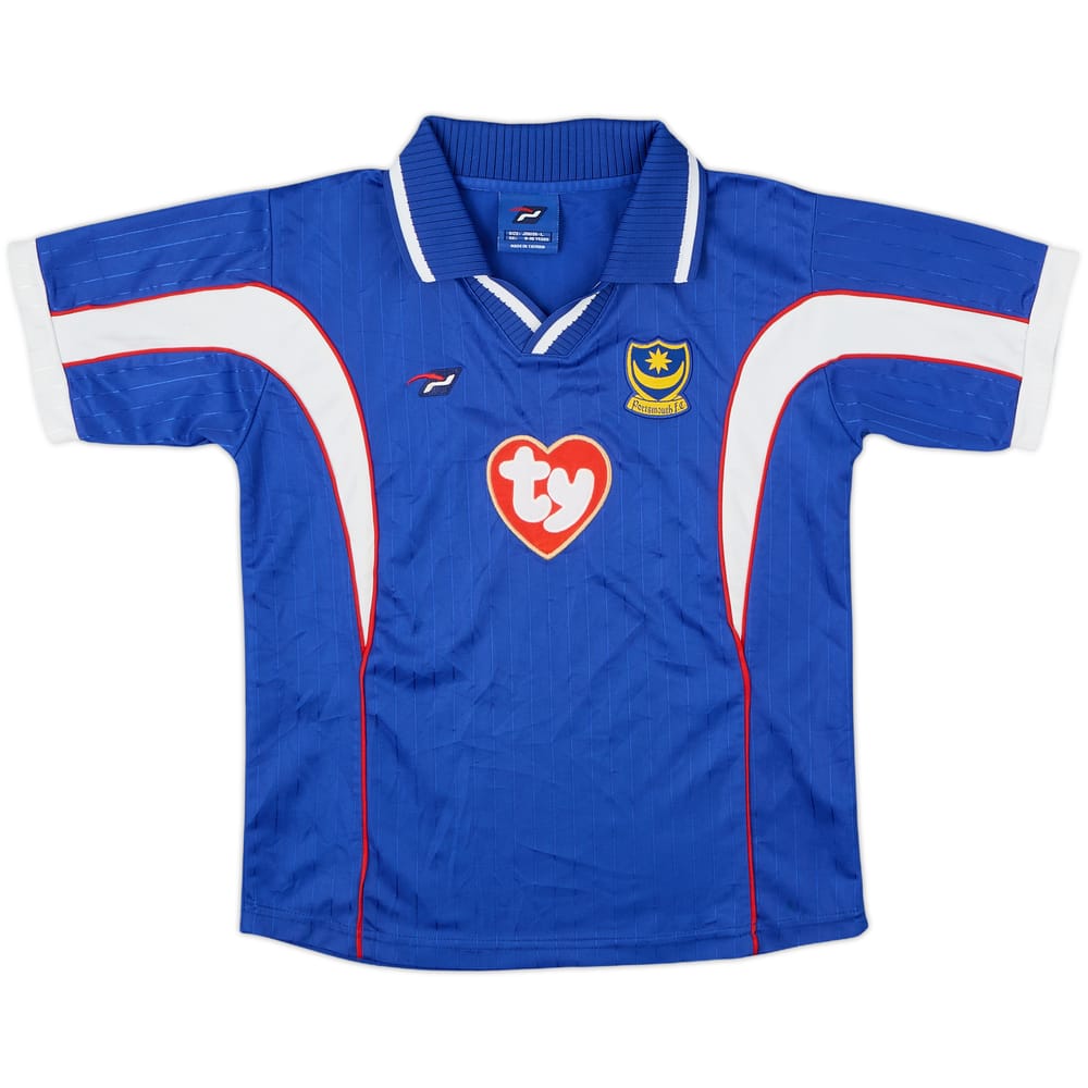 2002-03 Portsmouth Home Shirt - 9/10 - (S.Boys)