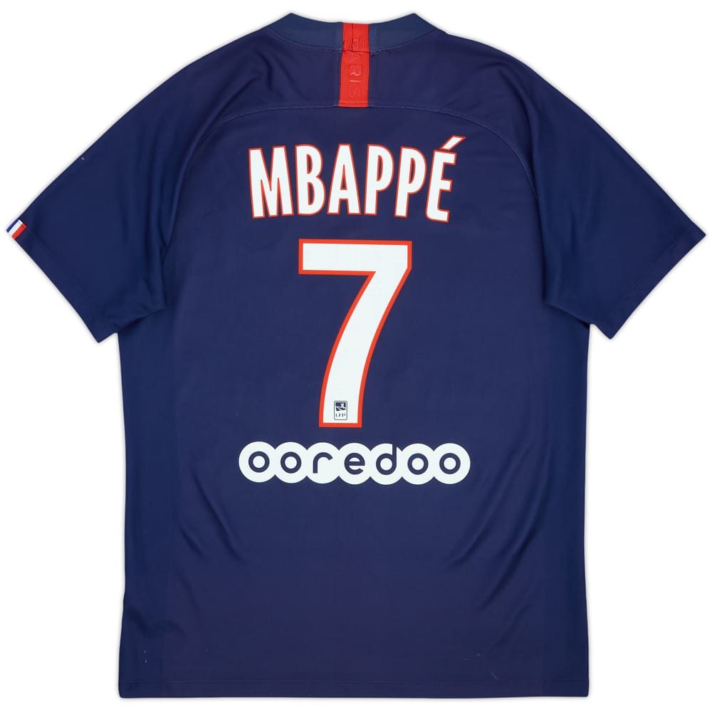 2019-20 Paris Saint-Germain Home Shirt Mbappe #7 - 5/10 - (M)