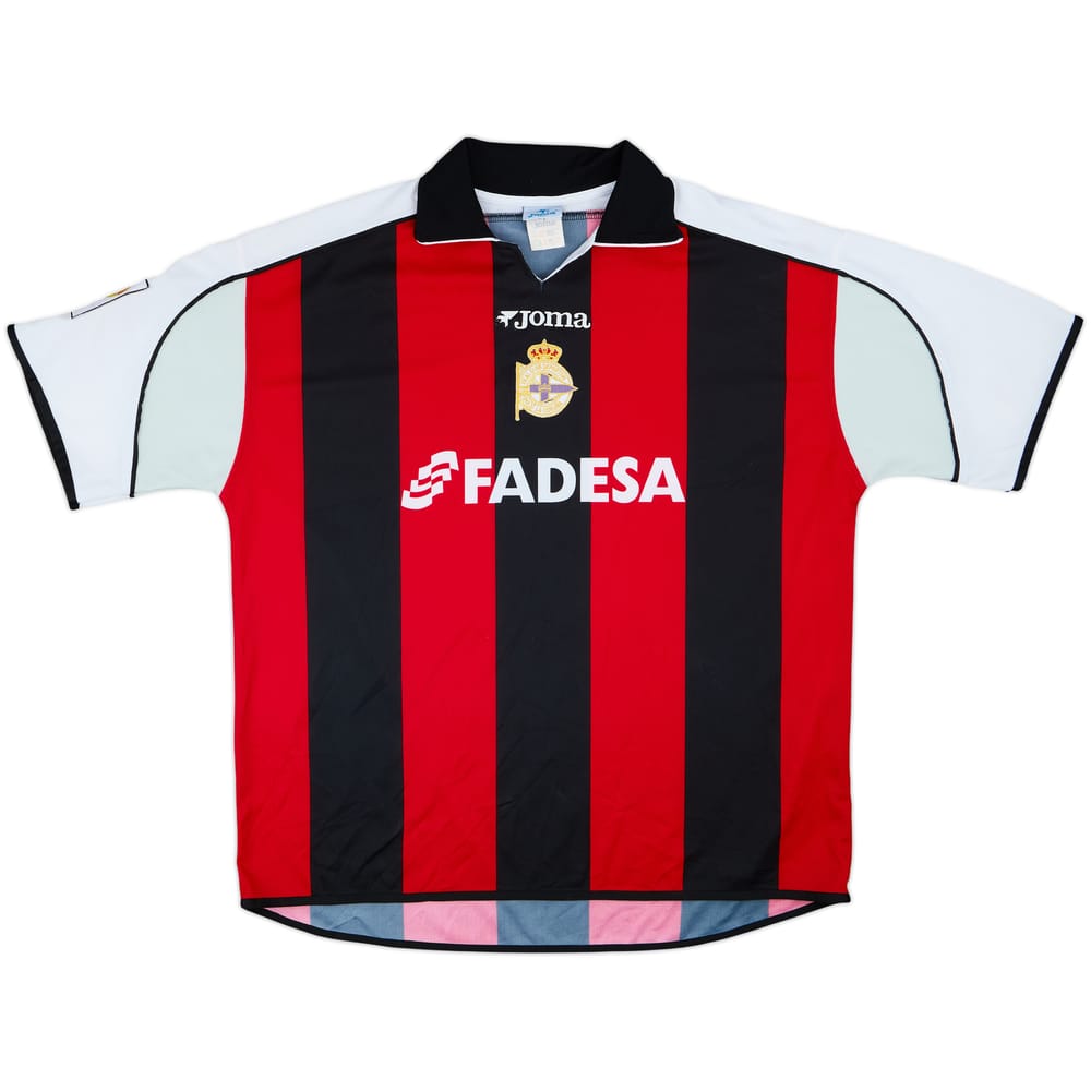 Camiseta de visitante del Deportivo de La Coruna 2001-02 - 8/10 - (XXL)