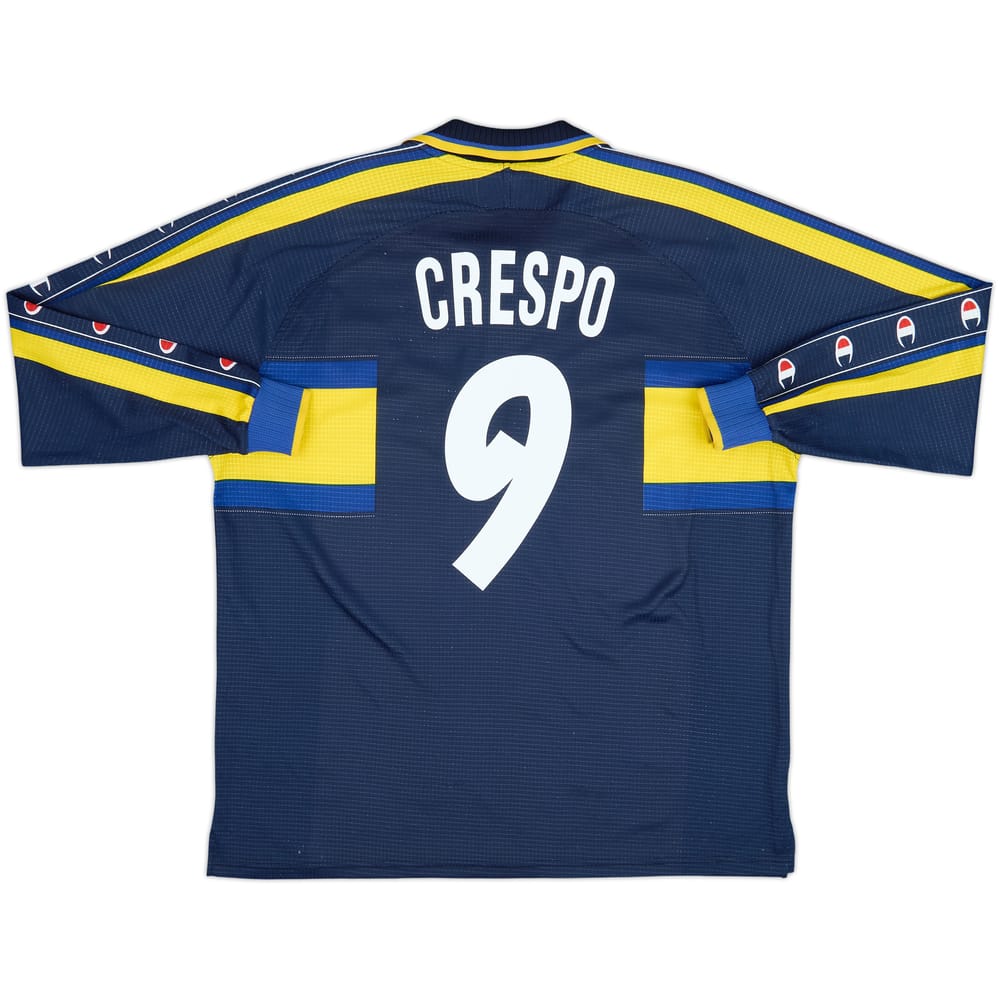 Camiseta de la tercera equipación de manga larga del Parma 1999-00 Crespo #9 - 8/10 - (XL)