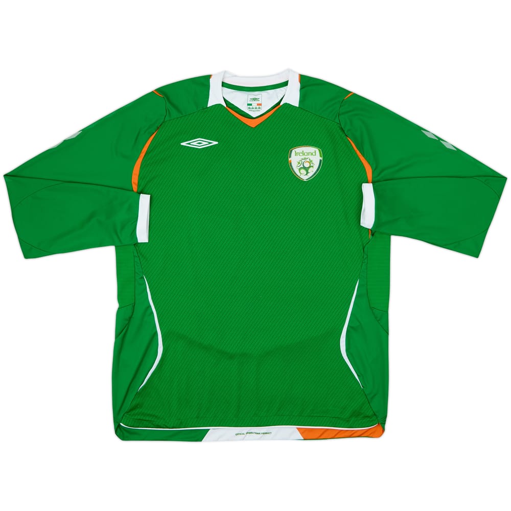 2008-10 Ireland Home L/S Shirt #11 - 6/10 - (XL)