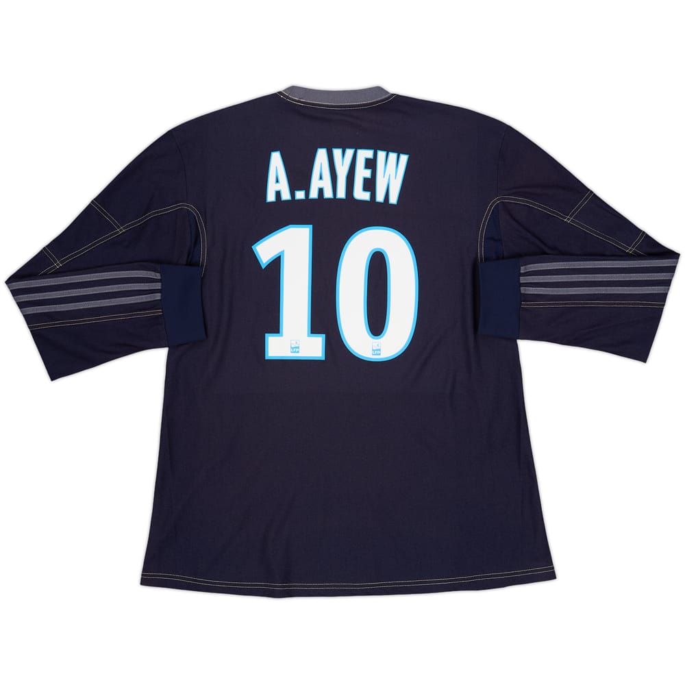 2013-14 Olympique Marseille Away L/S Shirt A.Ayew #10 - 10/10 - (XL)