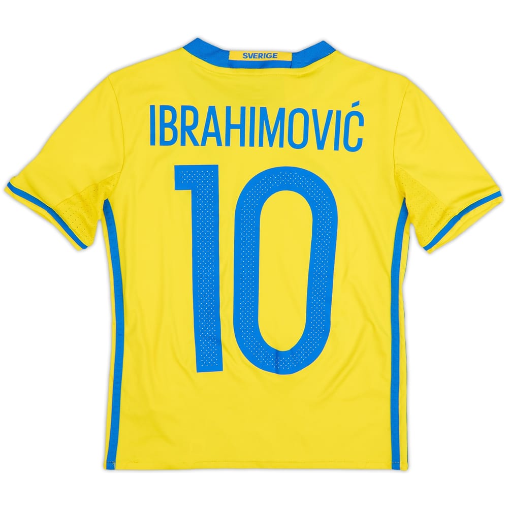 Camiseta de local de Suecia 2016-17 Ibrahimovic #10 - 8/10 - (Niños S.)