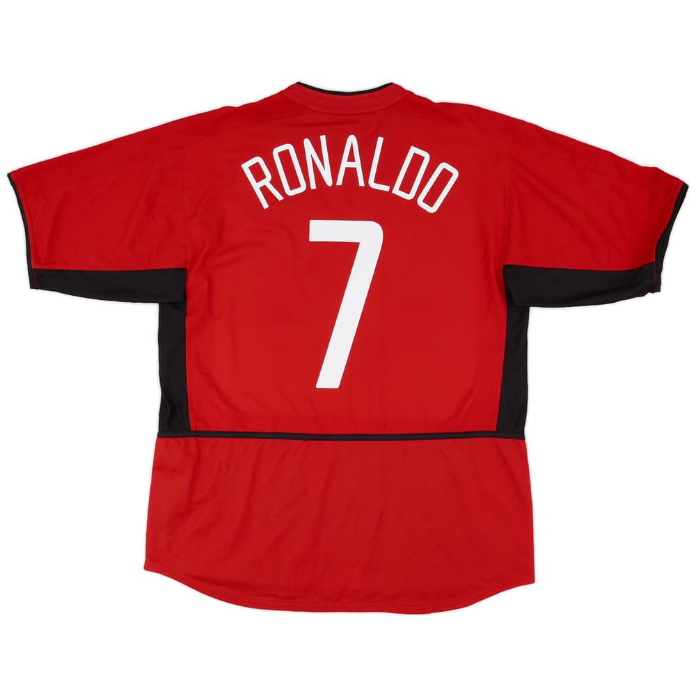 2002-04 Manchester United Home Shirt Ronaldo #7 - 6/10 - (L)