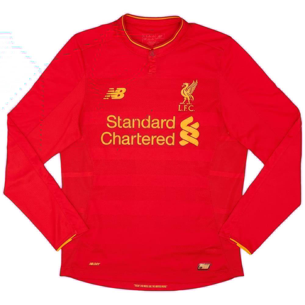 2016-17 Liverpool Home L/S Shirt - 5/10 - (S)