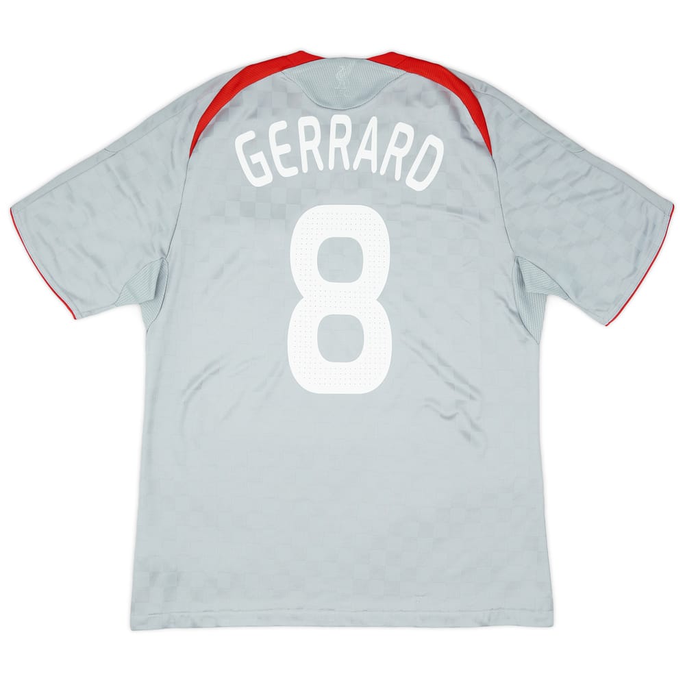 2008-09 Liverpool Away Shirt Gerrard #8 - 8/10 - (M)