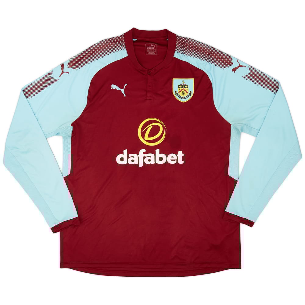 2017-18 Burnley Home L/S Shirt - 7/10 - (XXL)