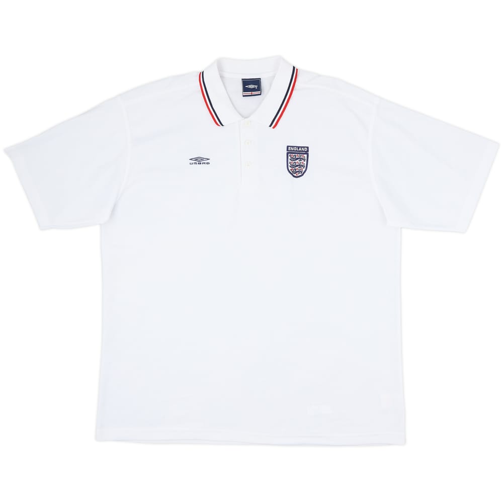 2002-03 England Umbro Polo Shirt - 9/10 - (XXL)
