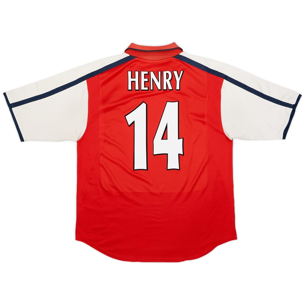 2000-02 Arsenal Home Shirt Henry #14 - 6/10 - (XL)