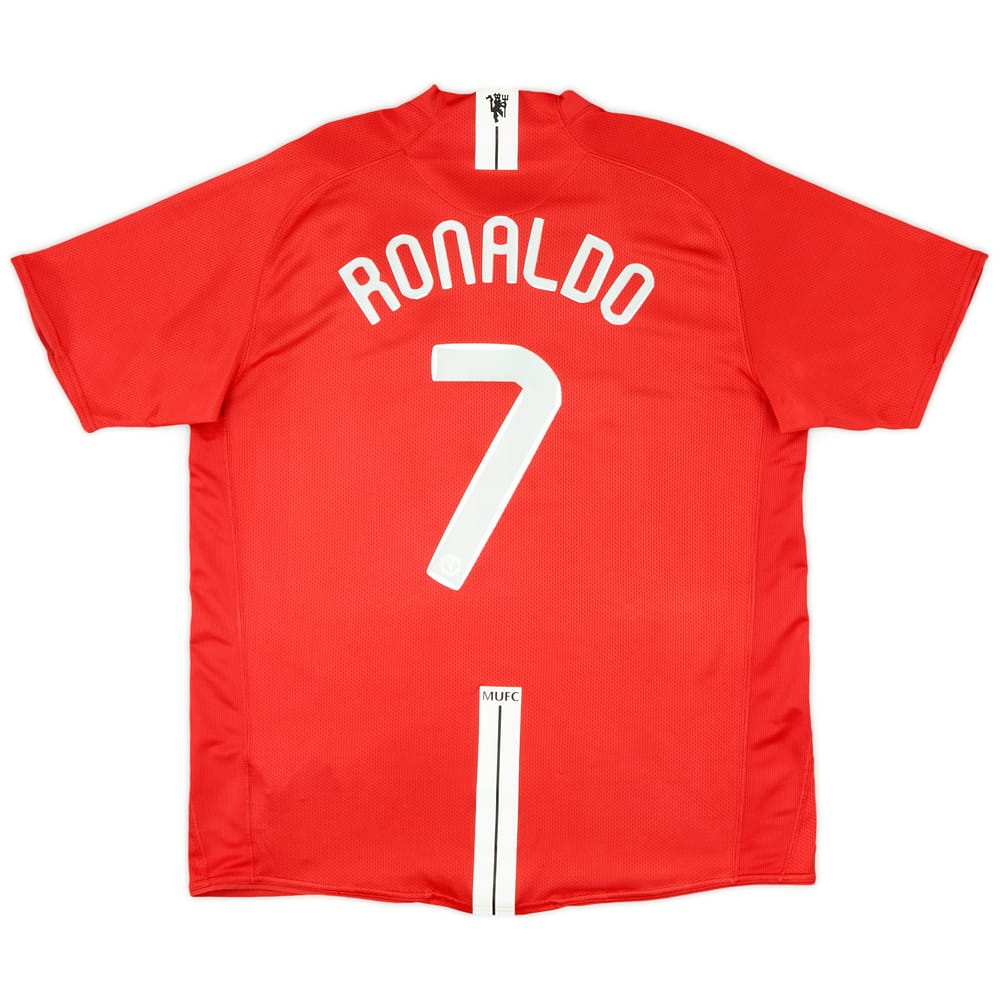 2007-09 Manchester United Home Shirt Ronaldo #7 - 7/10 - (XL)