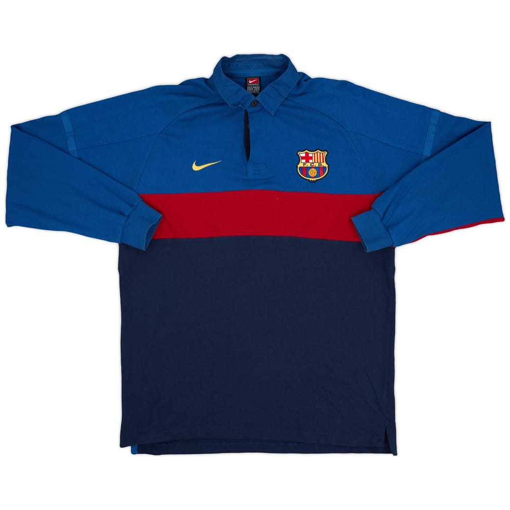 1998-99 Barcelona Nike Rugby Polo Shirt - 8/10 - (XL)
