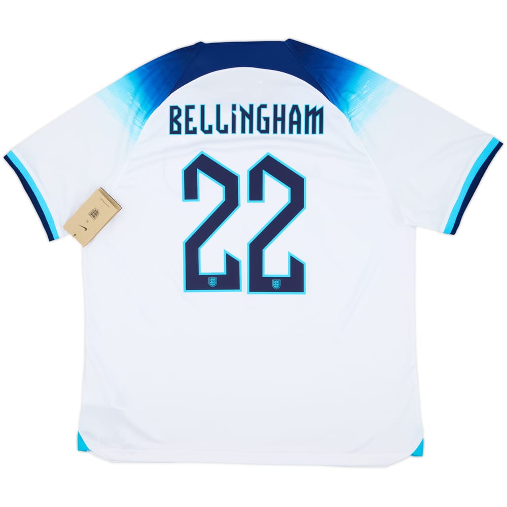 2022-23 England Home Shirt Bellingham #22 (XL)