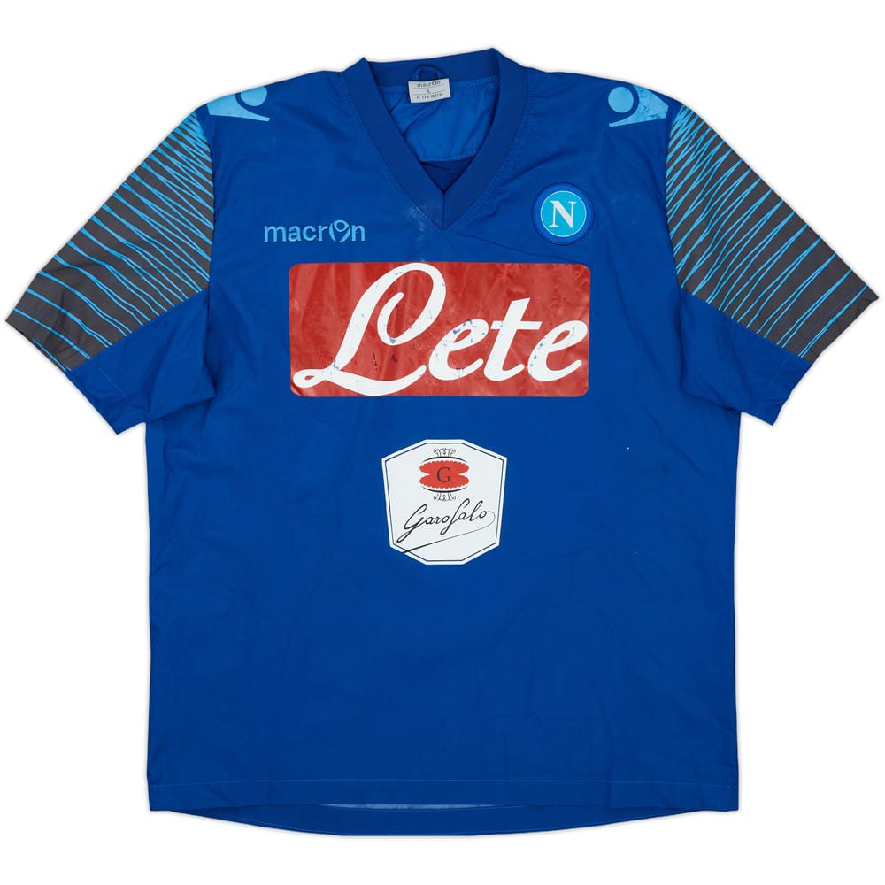 2014-15 Napoli Macron S/S Drill Top - 5/10 - (L)