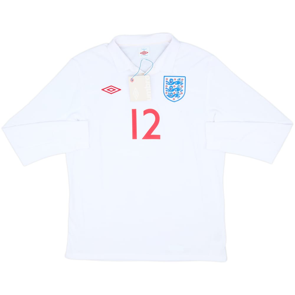 2010-11 England Home L/S Shirt #12 (L)
