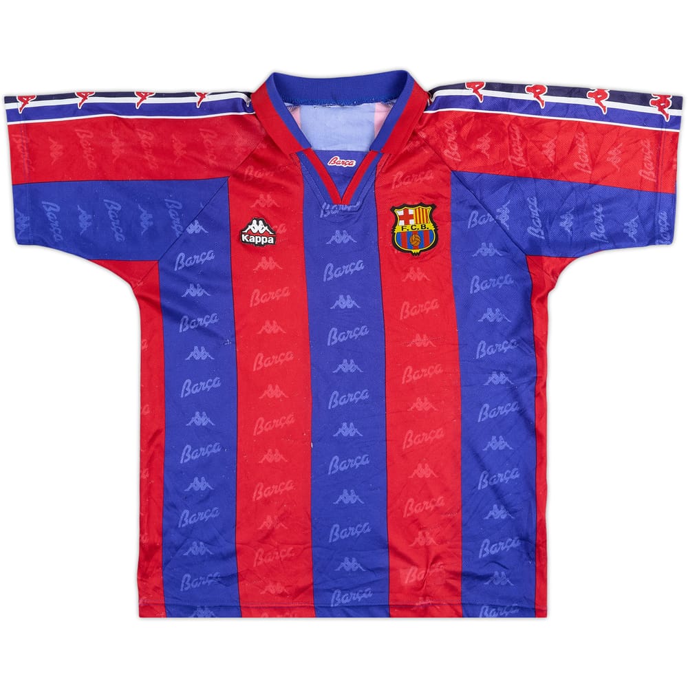 1995-97 Barcelona Home Shirt #9 - 5/10 - (XL.Boys)